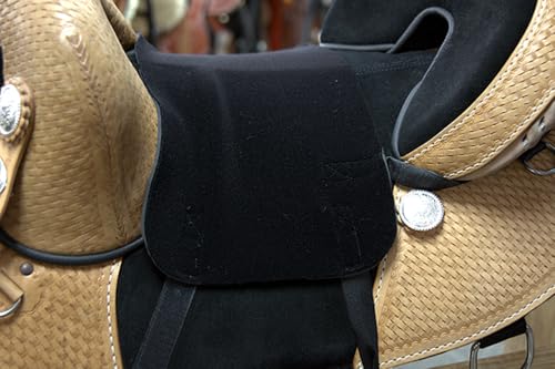 HILASON Western Anti Slip Grip Horse Saddle Seat Cover Black - size: X-Large