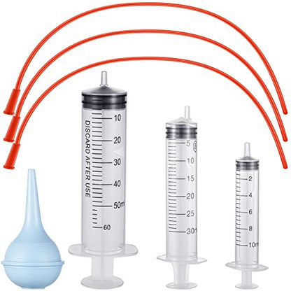 7 Pack Tube Feeding Kit, 8 FR Tubes & Syringes for Puppy Lamb Kitten