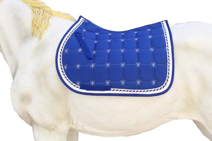 Horse Quilted ENGLISH SADDLE PAD Trail Contoured 72Contoured