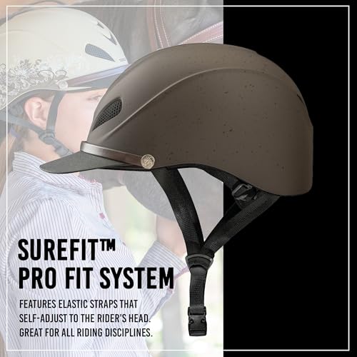 Troxel Troxel Dakota Horseback Riding Helmet - color: Grizzly Brown, size: Large