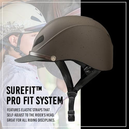 Troxel Troxel Dakota Horseback Riding Helmet - color: Grizzly Brown, size: Large
