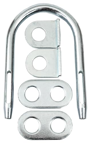 Gate Keeper GM P6006 Multi User Shared Access Locking System | 2, 3, or 4 Padlock Capacity Hasp for Gates and Doors, Weather Resistant Zinc Plated Carbon Steel, Industrial Grade Security
