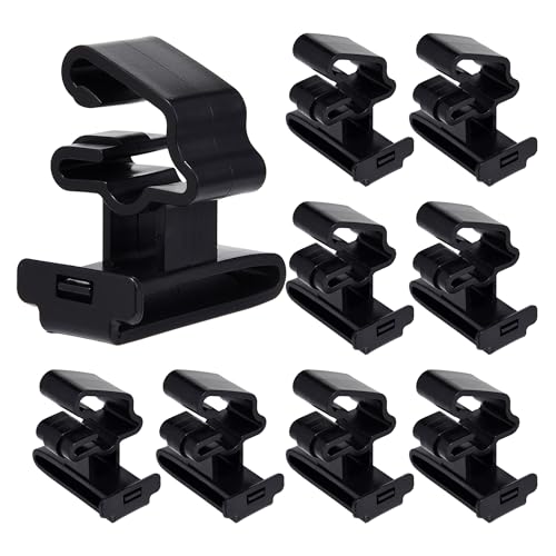 Electric Fence T-Post Insulators for Electric Fence Polytape, Black, 25 - color: black, size: 25