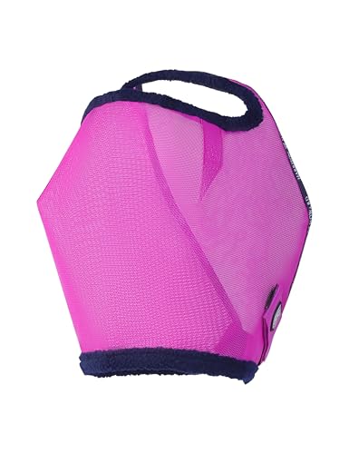 Harrison Howard All Round Mesh Horse Fly Mask UV Protective with Fleece Padded Edging Purple XL - color: Purple, size: X-Large (Warmblood)