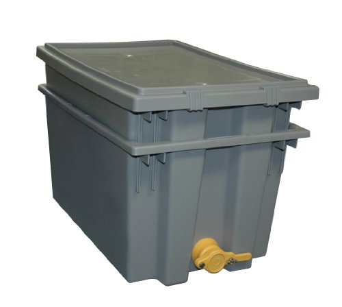 Mann Lake Plastic Uncapping Tank, Gray, Honey Gate Included
