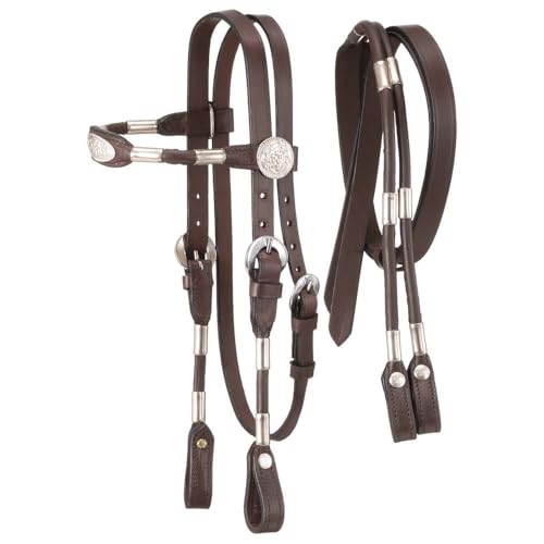 King Series Miniature Poco Headstall with Reins - color: Dark Oil