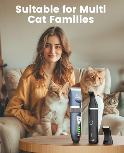 oneisall Cat Clippers and Paw Trimmer 3 in 1 Cat Grooming Kit