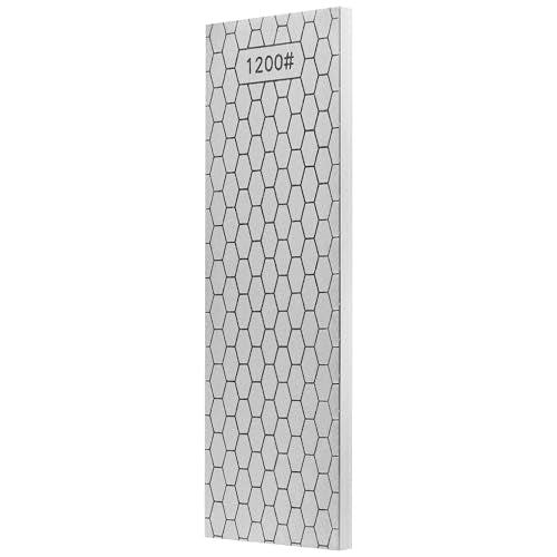 S SATC Diamond Sharpening Stone 2 Side Grit 400/1200 Diamond Plate Honing Stone 8-inch Hone Sharpener White - style: 400&1200Grit