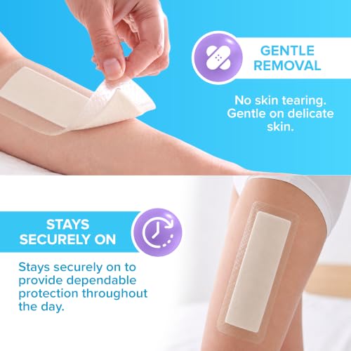 10Pcs Silicone Foam Dressing, 4x12 Bed Sore Bandages | Wound Care FSA&HSA - size: 4x12 10ct