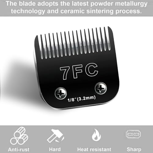 4PCS Dog Grooming Replacement Blade Compatible with Andis/Oster A5 - color: 3FC+4FC+5FC+7FC/Black