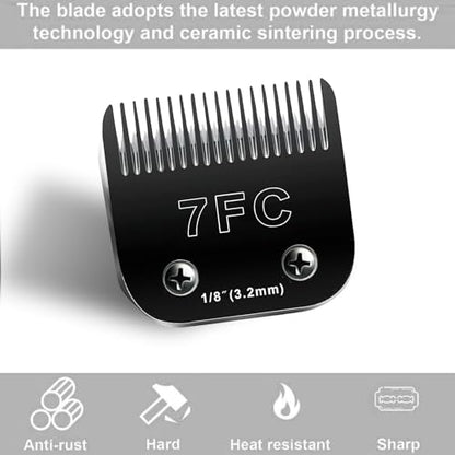 4PCS Dog Grooming Replacement Blade Compatible with Andis/Oster A5 - color: 3FC+4FC+5FC+7FC/Black
