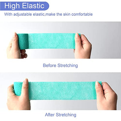 2 Inches Self Adhesive Bandage Wrap, 9 Pack, Middle Green - color: Middle Green, size: 2 Inch