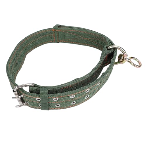 Cattle Collar, Nylon Thickened Heavy Duty Cow Show Collar with Metal Buckle and Traction Chain, Heavy Duty Cattle Show Collar Collar Thickened Neck Wrap for Horse Dog (Large Size)