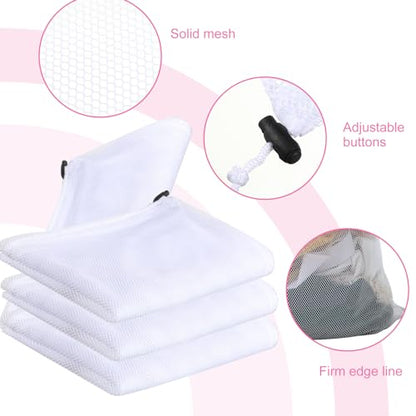 Berlune 1 Pc Large Mesh Laundry Bags - color: White