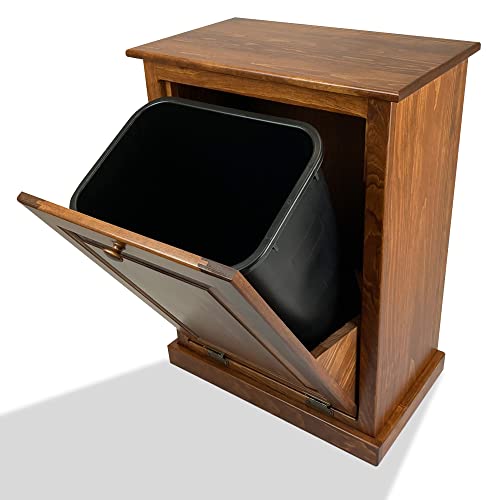 Peaceful Classics Wooden Tilt Out Trash Cabinet, Cherry - color: Cherry, style: Without Drawer