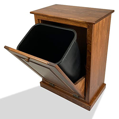 Peaceful Classics Wooden Tilt Out Trash Cabinet, Cherry - color: Cherry, style: Without Drawer
