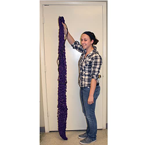 Derby Originals 90" XX-Large Slow Feed Hay Bale Net Holds 1-2 Full Bales of Hay for Horses and Goats - color: Black