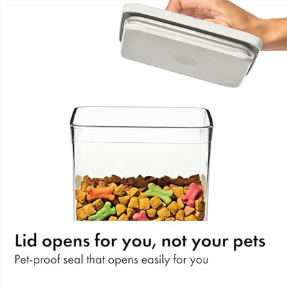 OXO Pet Food Storage POP Container - 2.8 Qt/2.6 L, Whisker Gray - color: Whisker Gray, size: 2.8 Qt