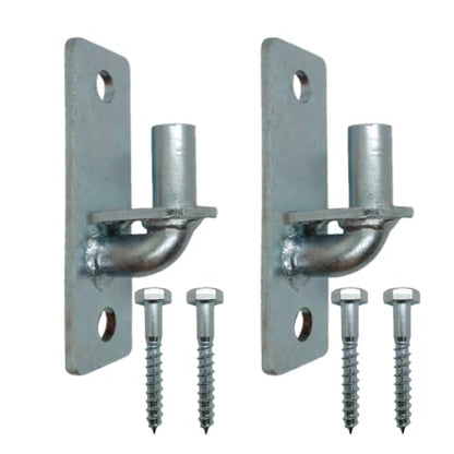 2Pc Wall Mount Gate Hinges Heavy Duty, 5/8" Pin Chain Link Fence Gate Hinge - size: 2 Pack