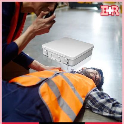 Ever Ready First Aid Metal Case, No.24 – 10” x 10” x 2.5” - size: 10" x 10"