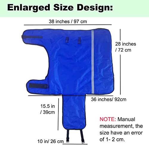 Calf Blanket Calves Warm Clothes Calf Saver Coat, Sheep Goat Blanket, for Keep Cows Goats Sheeps Warmming, Thickened Belly Protection - color: Blue 1Pcs