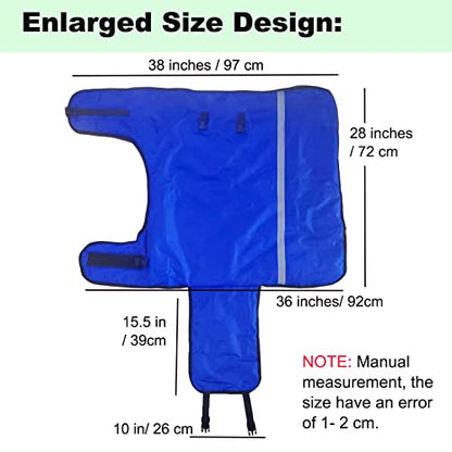 Calf Blanket Calves Warm Clothes Calf Saver Coat, Sheep Goat Blanket, for Keep Cows Goats Sheeps Warmming, Thickened Belly Protection - color: Blue 1Pcs