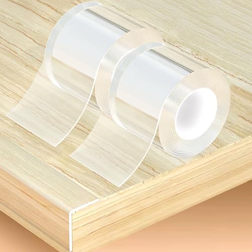 2 Rolls Clear Soft Corner Protectors for Furniture Strip,Sharp Edge & Table Bumper,Window Edge,Wall Protector, Soft Corner Guards Safe for Proof,Table Corner Protectors in Family,2.56 in x 13.12 FT - size: 2Rolls x 2.56in x 13.12FT
