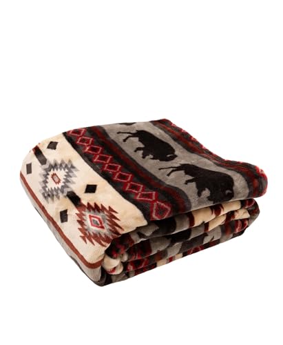Lazy One Soft Cloud Fleece Throw Blanket – Cozy Polyester Blanket 50" x 70" – Warm, Lightweight Fleece Throw for Bed, Couch, or Sofa (Buffalo Fair Isle) - color: Buffalo Fair Isle