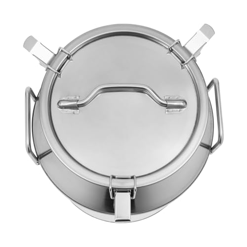 40L/10.57Gal Stainless Steel Milk Can, Milk Transport Can, Jug Wine Pail Bucket Bottle, Liquid Container Storage Barrel with Strong Silicone Sealed Lid, Stainless Steel Sealed Tank - size: 40L/10.57Lal