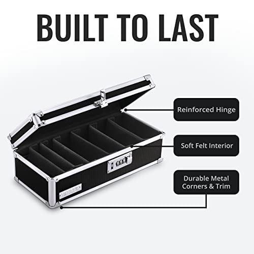 Vaultz Locking Medicine Storage Box, Combo Lock, 3.75x11.88x5.25, Black - color: Black