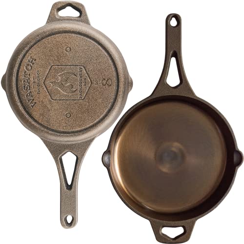 8 Inch Smooth Wasatch Pre-Seasoned Round Cast Iron Skillet - size: 8 Inch