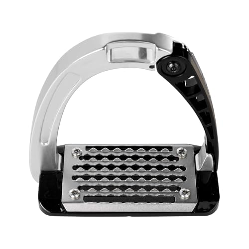 Acavallo Alupro Junior Stirrups, One Size, Black, Set of 2 - color: Aluminium Silver