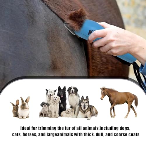 2PCS 5FW Wide Blades for Dog Grooming Compatible with Andis Clippers - size: Black/5FW