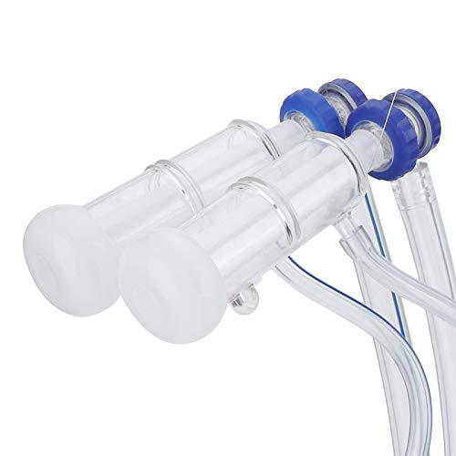 GLOGLOW Goat Milking Cluster, Sheep Milking Kit with Milker Claw Assembly for Mobile Milking Machine Teat Cup Milk Collector for Farm Animals