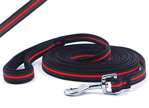 Long Dog Training Leash Dog Lead with Special Non-Slip Design and Padded Handle, 10/15/33/50 ft, for Any Size of Dogs - size: 15ft
