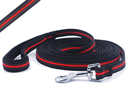 Long Dog Training Leash Dog Lead with Special Non-Slip Design and Padded Handle, 10/15/33/50 ft, for Any Size of Dogs - size: 15ft