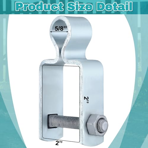 Dansydaisy 2 Pcs 2'' x 2'' Square Post Female Gate Hinges,Silver - color: Silver, size: 2" X 2"
