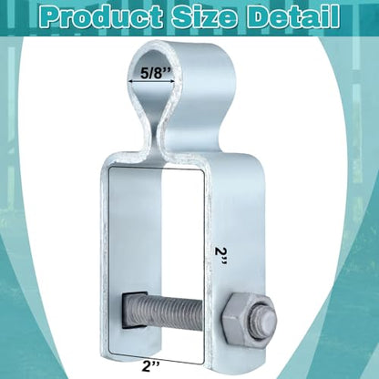 Dansydaisy 2 Pcs 2'' x 2'' Square Post Female Gate Hinges,Silver - color: Silver, size: 2" X 2"
