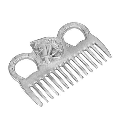 Metal Horse Comb Portable Horse Mane and Tail Comb Horse Grooming Comb Livestock Comb for Cleaning Hair Removing Loose Undercoat Knots