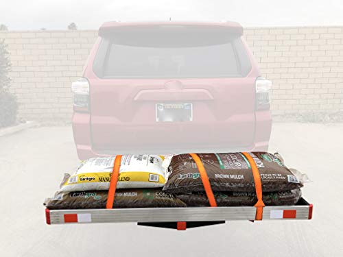 MaxxHaul 60" x 22" Aluminum Cargo Carrier Rack Basket for Luggage for SUV Truck Car Van - 500 lbs. Capacity, Silver - style: 50138- Non-Folding 60" x 22" Aluminum Cargo Carrier