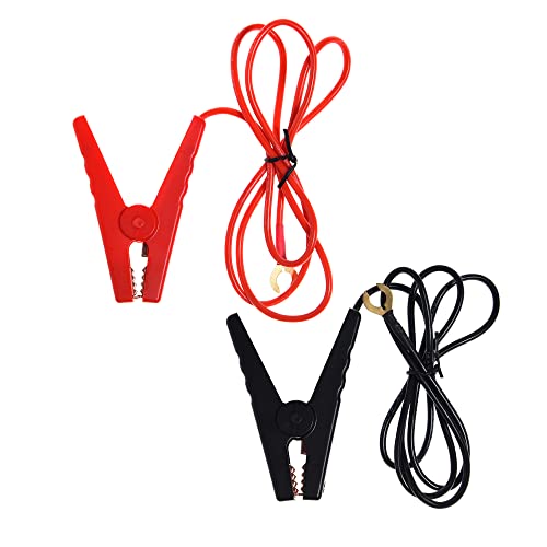 Farm Electric Fence Jump Leads, 2Clip+2wire - style: 2Clip+2wire
