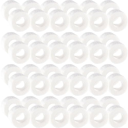 IndigoCase 48 Pack Self Adhesive Bandage Wrap 1 Inch x 5 yd Elastic Tape - color: White, size: 1 Inch - 48 Pack