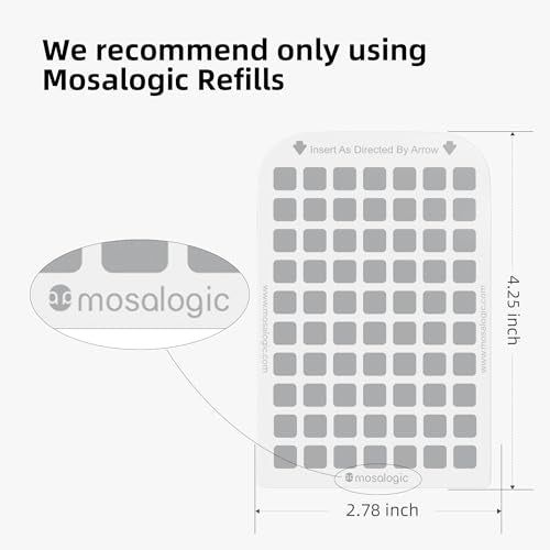 Mosalogic Indoor Fly Trap Refill Glue Cards, Double Sided Sticky Cards Replacement for UVLA1001 Fly Insect Trap - 5Pack - size: 5Pack Double-Side