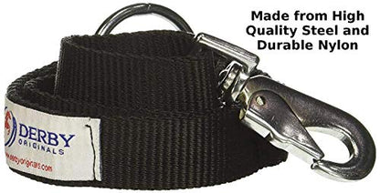 Derby Originals Heavy Duty Adjustable 30” Nylon Hanging Bucket Straps for Water and Feed Buckets - Available in 16 Colors and Patterns (Charcoal) - color: Charcoal