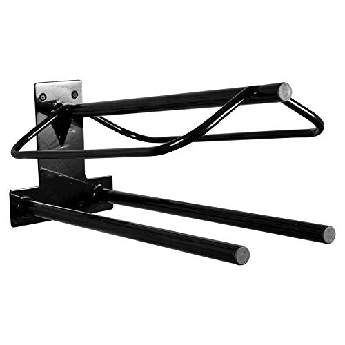 EASY-UP Saddle Rack with Pad Bar for Horse Enthusiast | Heavy-Duty Saddle Rack Wall Mount | Western & English Saddle Rack | Keeps Tack Organized - style: Mounted Rack w/Double Pad Rack