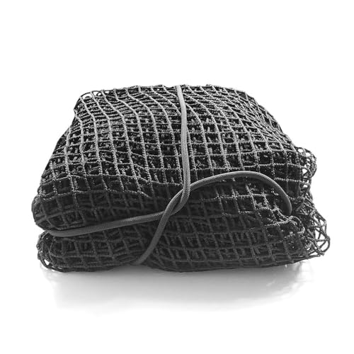 Aoneky 6x6 ft 1-Inch Hole Heavy Duty Hay Net, Small Hole Slow Feed Bale Net for Horses, 3mm Knotless Nylon with 23ft Tie Rope, 2200LB Capacity for Extreme Slow Feeding & Waste Reduction - size: 6x6ft