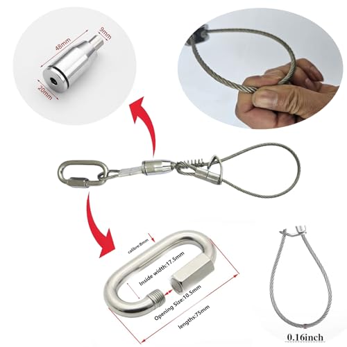 2-Packer Goat and Deer Hunting Hanging Tool Set 304 Stainless Steel Quick-Release Hoof Hook Designed for Rapid Skinning and Processing Easy-disassembly Construction Holds up to 1200 lbs
