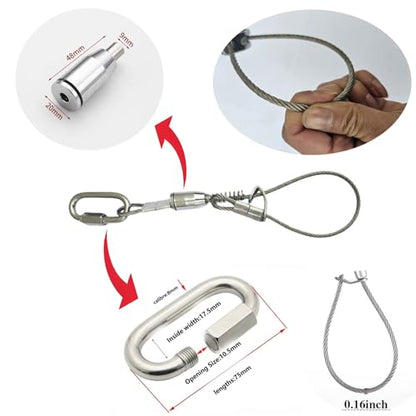 2-Packer Goat and Deer Hunting Hanging Tool Set 304 Stainless Steel Quick-Release Hoof Hook Designed for Rapid Skinning and Processing Easy-disassembly Construction Holds up to 1200 lbs