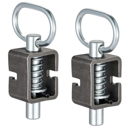 CZC AUTO Spring Latch Lock, Weld-On Spring Latch Assembly, Universal Fit for Utility Trailer Gate, Pack of 2