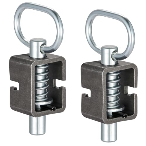 CZC AUTO Spring Latch Lock, Weld-On Spring Latch Assembly, Universal Fit for Utility Trailer Gate, Pack of 2